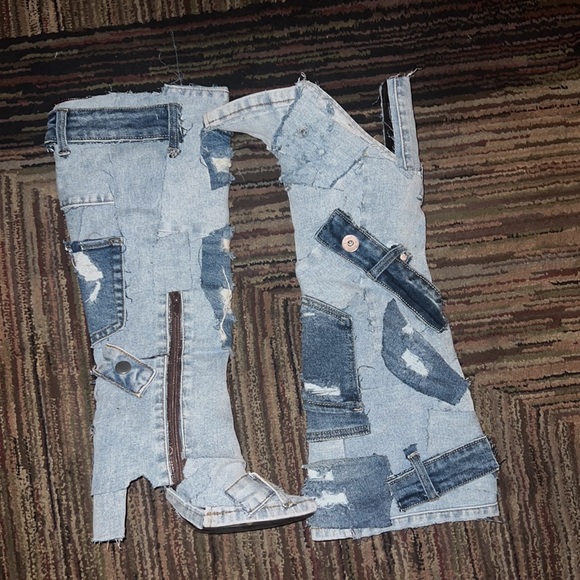 Hand crafted Jean Boots - Picture 2 of 2